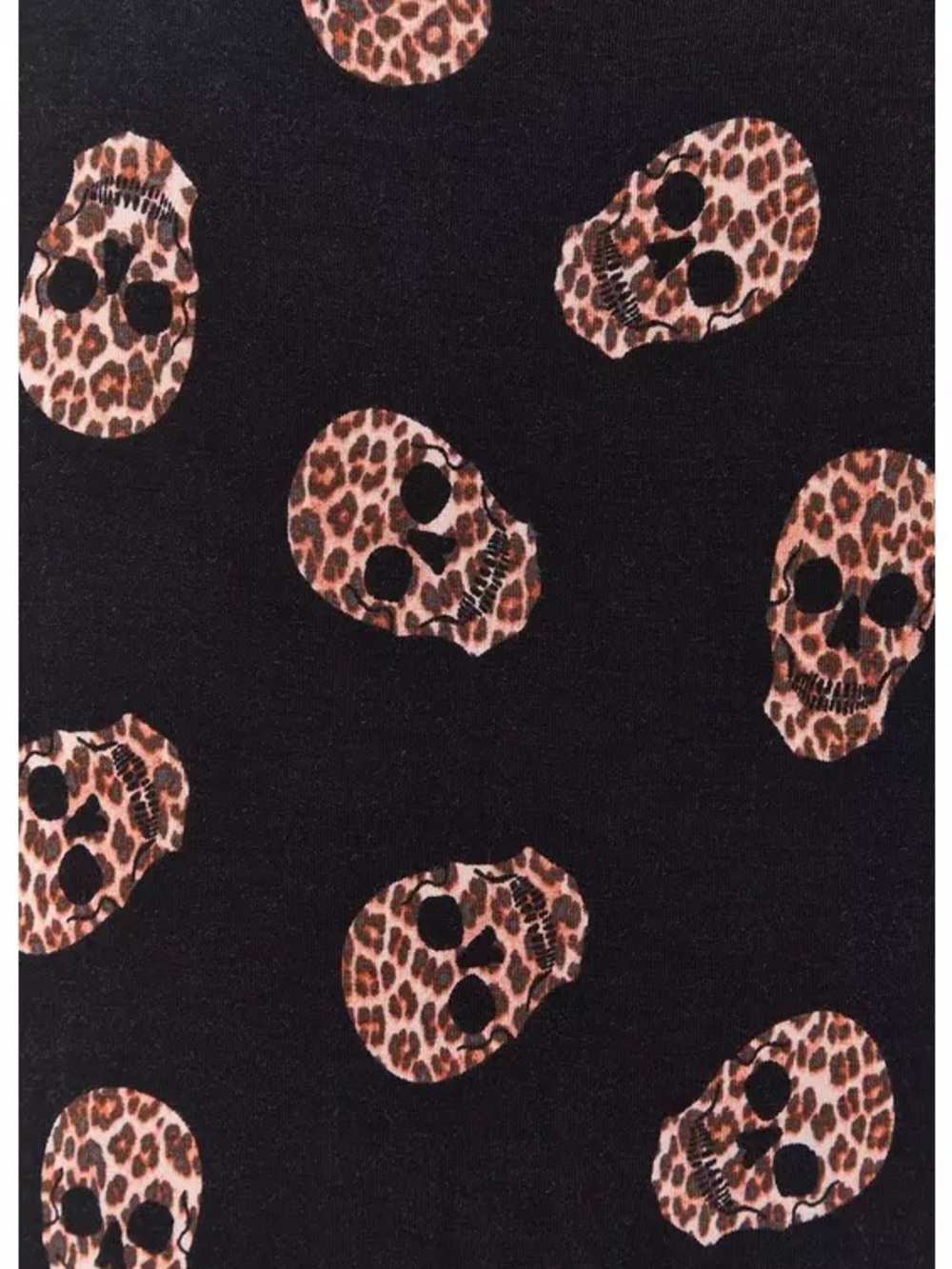 Mini Super Soft Skater Dress, Leopard Print Skulls - Picture 2 of 2